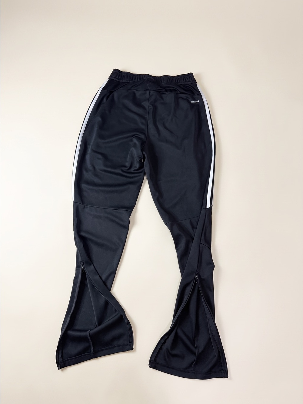 Adidas Black Jogger Sweatpants with White Side Stripes - Picture 3 of 6